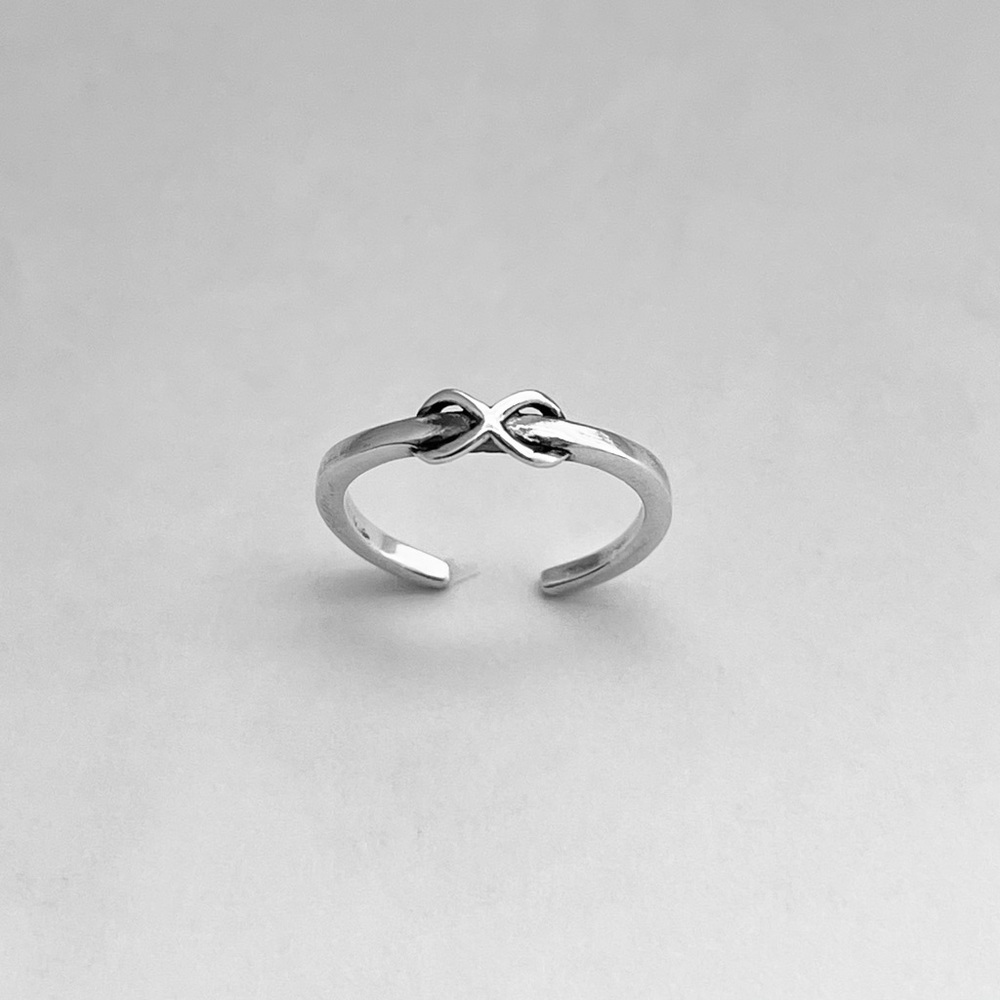 Sterling Silver Infinity Toe Ring - image 2
